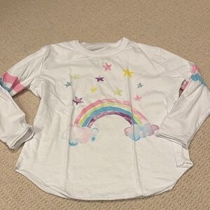 Chaser Rainbow and Stars Kids Shirt - White